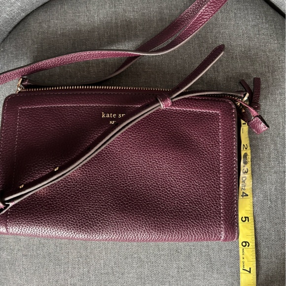 Kate Spade Knott Small Crossbody Bag Leather Purse K6554 - Deep Cherry - NWOT